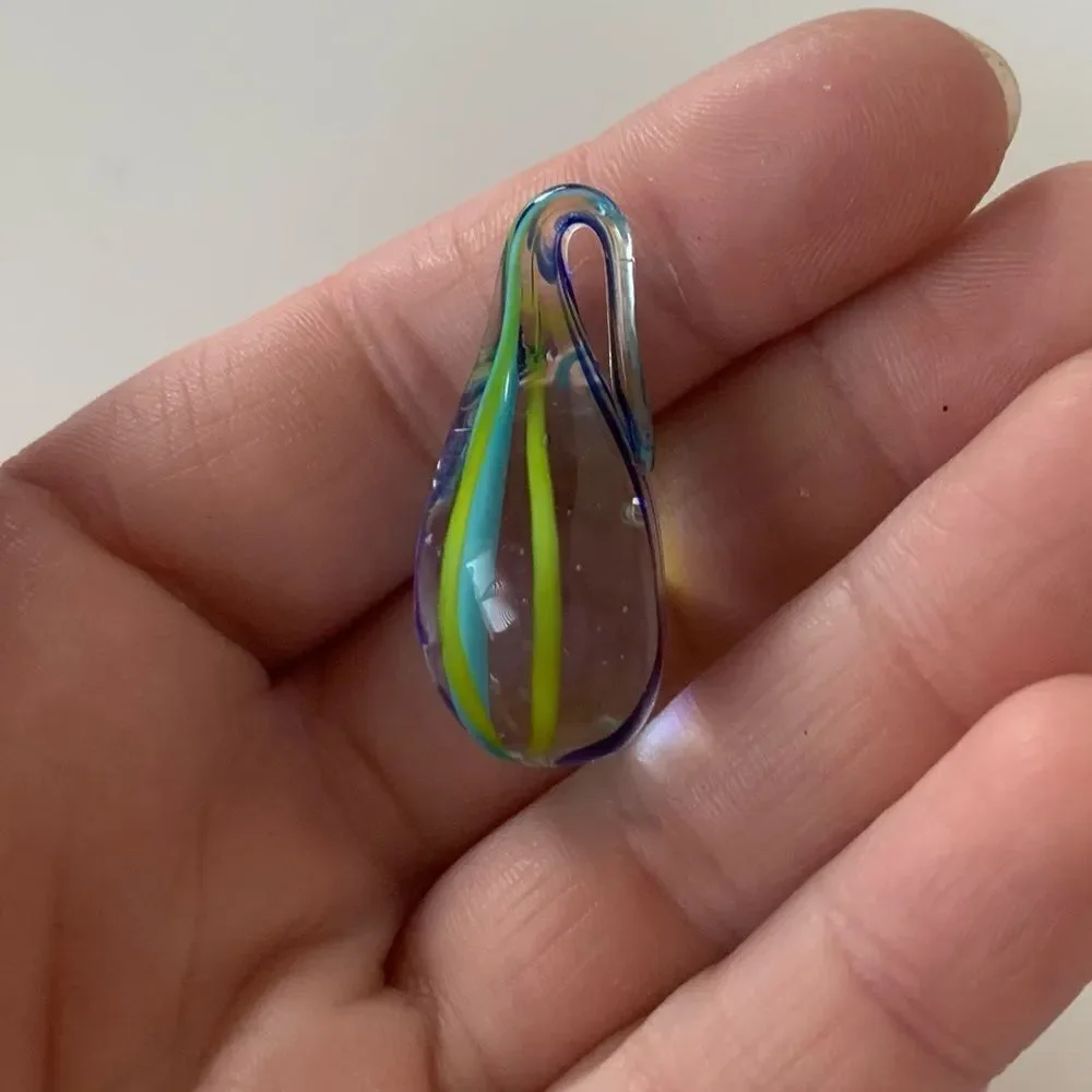 Hand Blown Art Glass Pendant